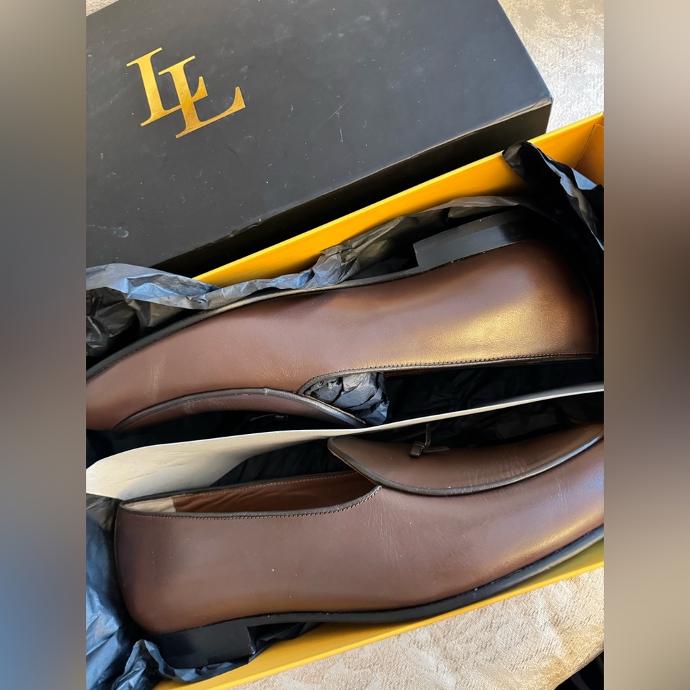Brown Leather London London Loafers NWOT - Picture 6 of 6